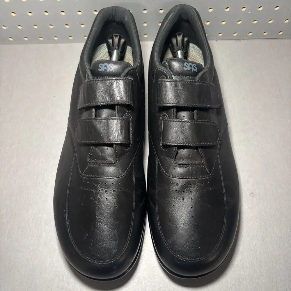 SAS VTO Walking Shoes Mens Size 15 Triple Black Hook Loop Tripad Comfort